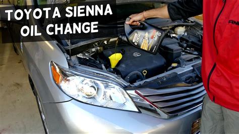 2013 toyota sienna 3.5 oil capacity|2013 Toyota Sienna Oil Type and Capacity (3.5L V6 Engine)